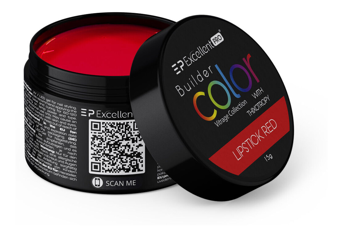 Żel budujący lipstick red