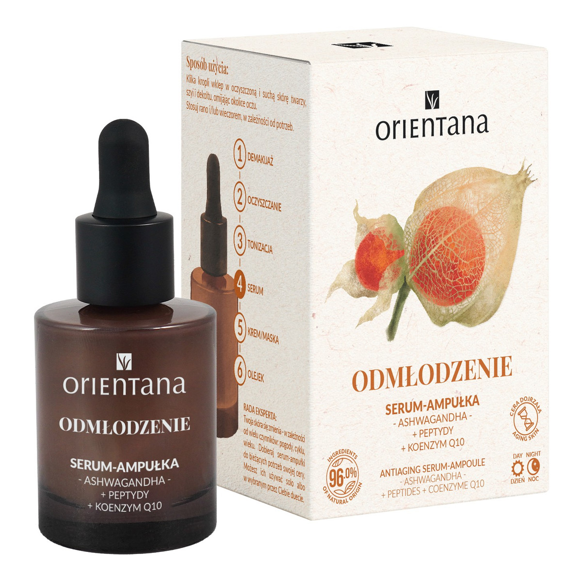 Orientana Serum-ampułka na dzień i noc-odmłodzenie 30ml