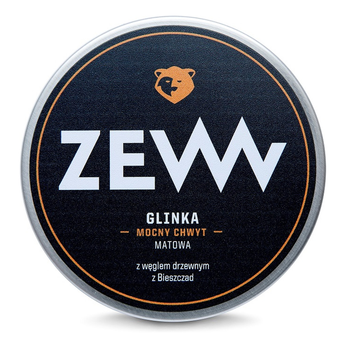 Zew For Men Glinka do włosów matowa z węglem drzewnym z bieszczad 100ml