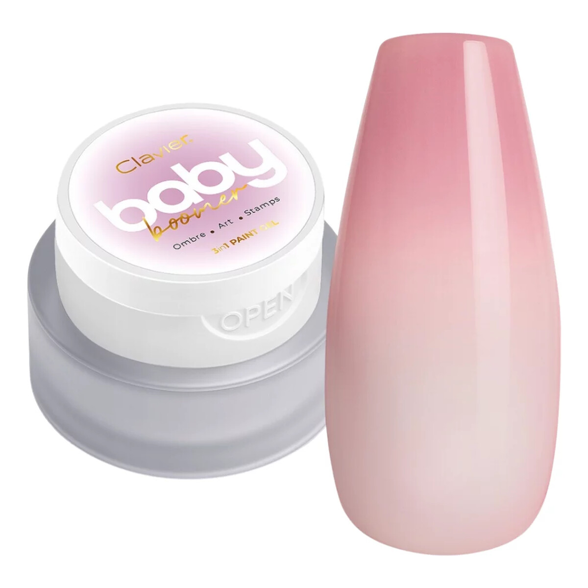 Clavier Baby Boomer Ombre żel do paznokci 3w1 3g