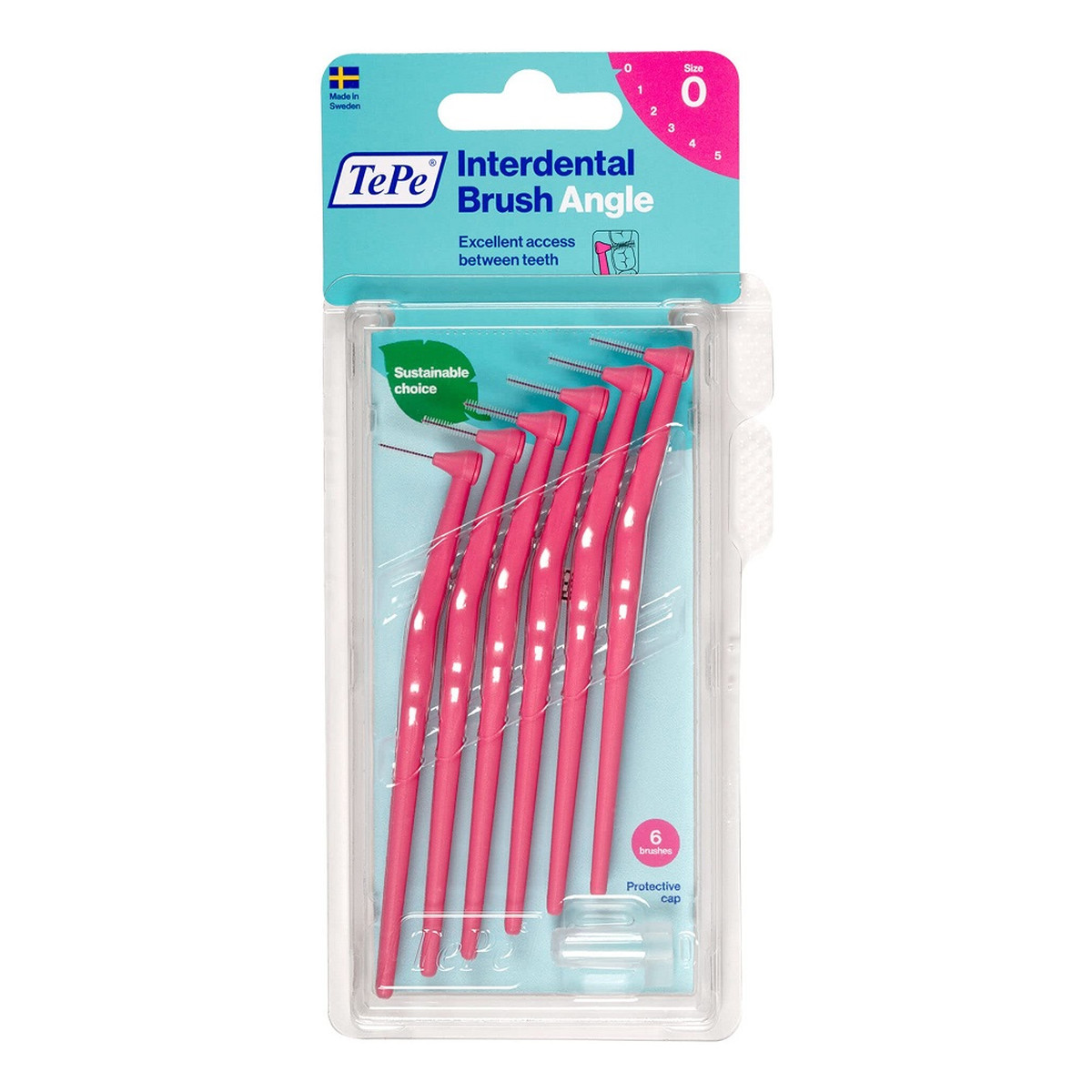 Tepe Angle szczoteczki międzyzębowe 0.4mm różowe 6szt