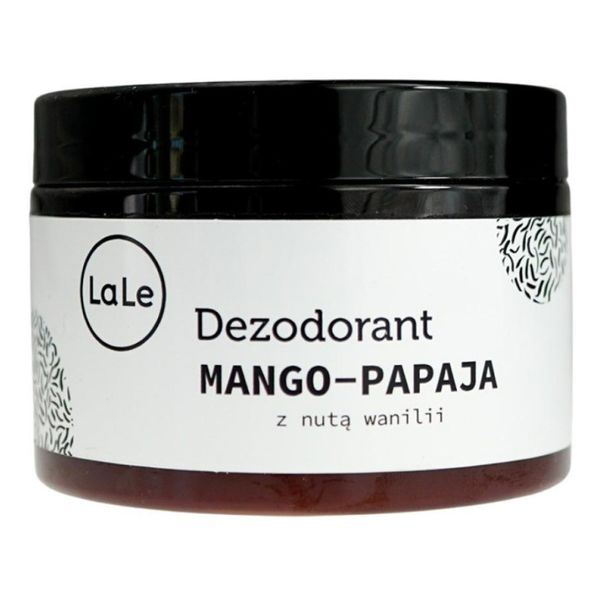 La-Le Naturalny dezodorant w kremie Mango Papaya z nutką Wanilii 150g