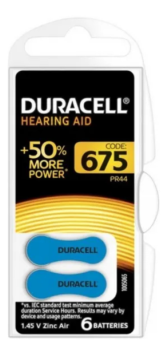 Bateria do aparatów słuchowych Hearing Aid Extra Life 675 PR44 (6)