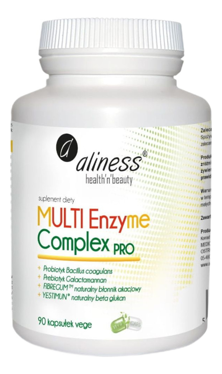 Multi enzyme complex pro suplement diety 90 kapsułek