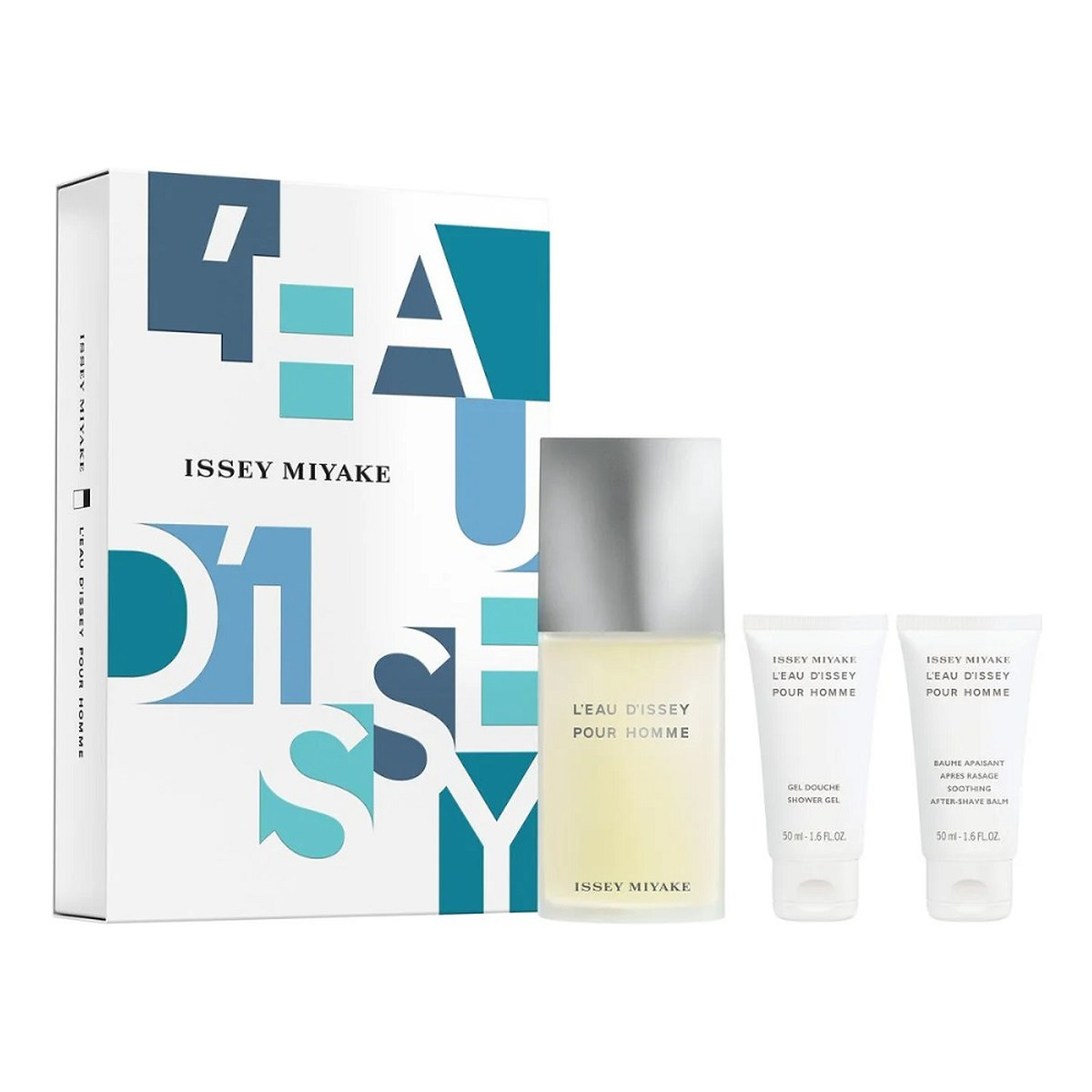 Issey Miyake L'Eau d'Issey Pour Homme zestaw woda toaletowa spray 125ml + żel pod prysznic 50ml + balsam po goleniu 50ml