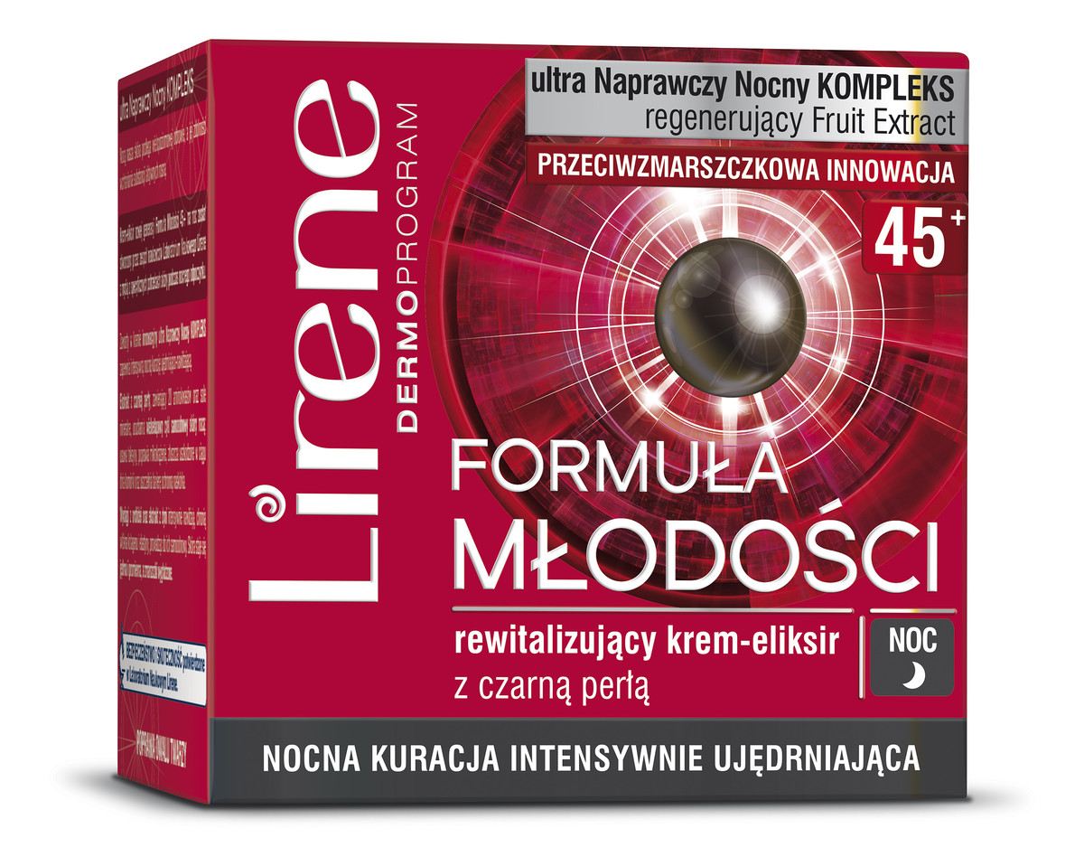 45+ Rewitalizujacy krem-eliksir z czarna perłą na noc