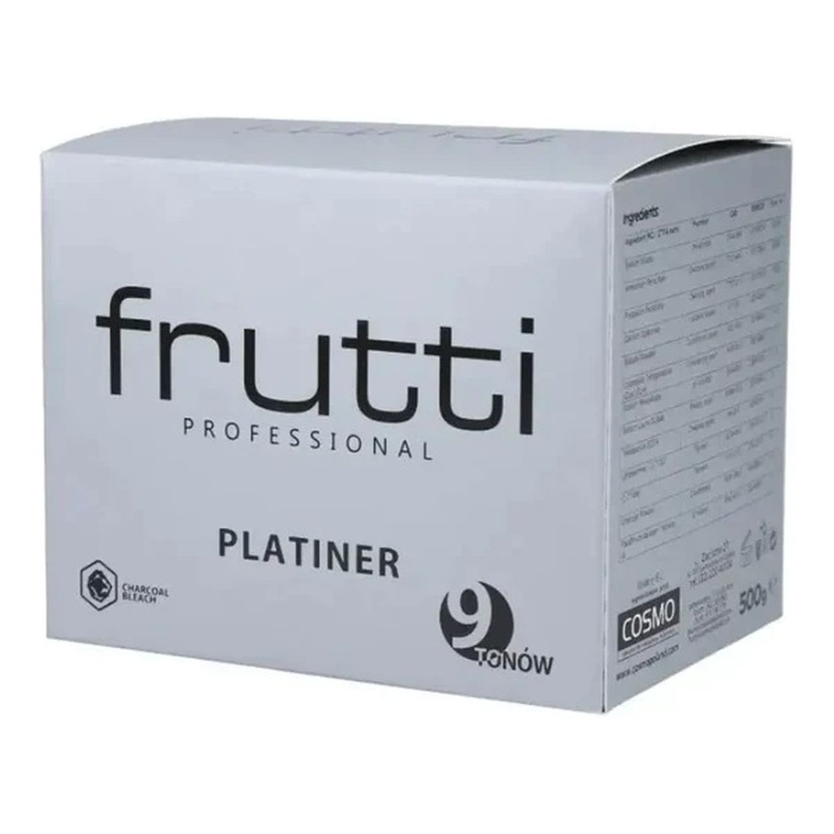 Frutti Professional Platiner bezpyłowy rozjaśniacz do włosów 9 tonów 500g 500g