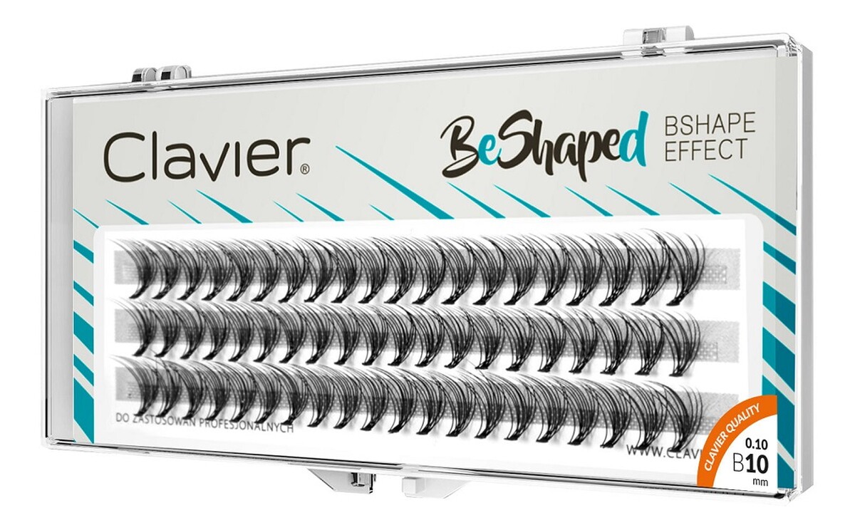 Beshaped jedwabne kępki rzęs skręt b 10d 10mm