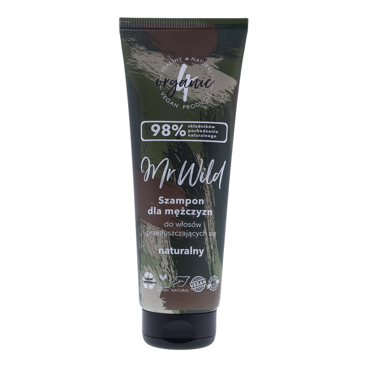 4organic Mr wild szampon dla mężczyzn do włosów przetłuszczających się 250ml