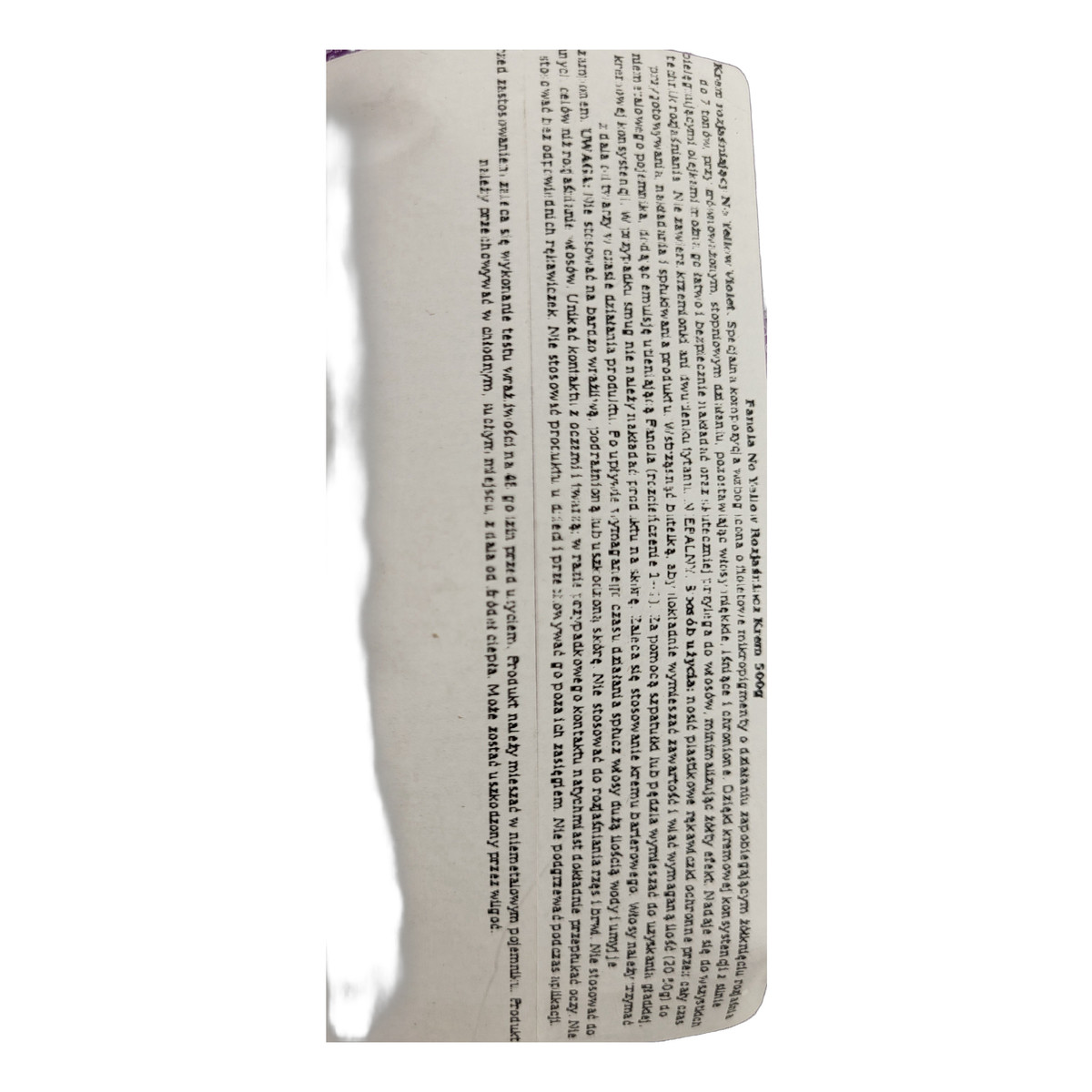 Fanola No Yellow Kremowy Rozjaśniacz Anti-yellow do Włosów Blond 500ml