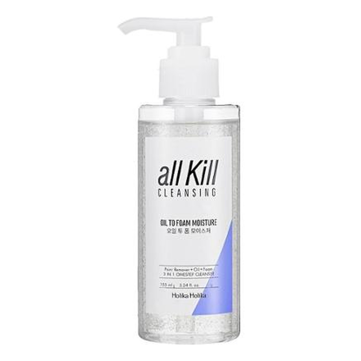 Holika Holika All Kill Cleansing oil to foam Nawilżający olejek do oczyszczania skóry twarzy 155ml