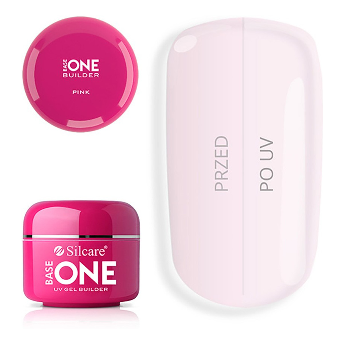 Silcare Base One UV Gel Żel budujący pink 50g