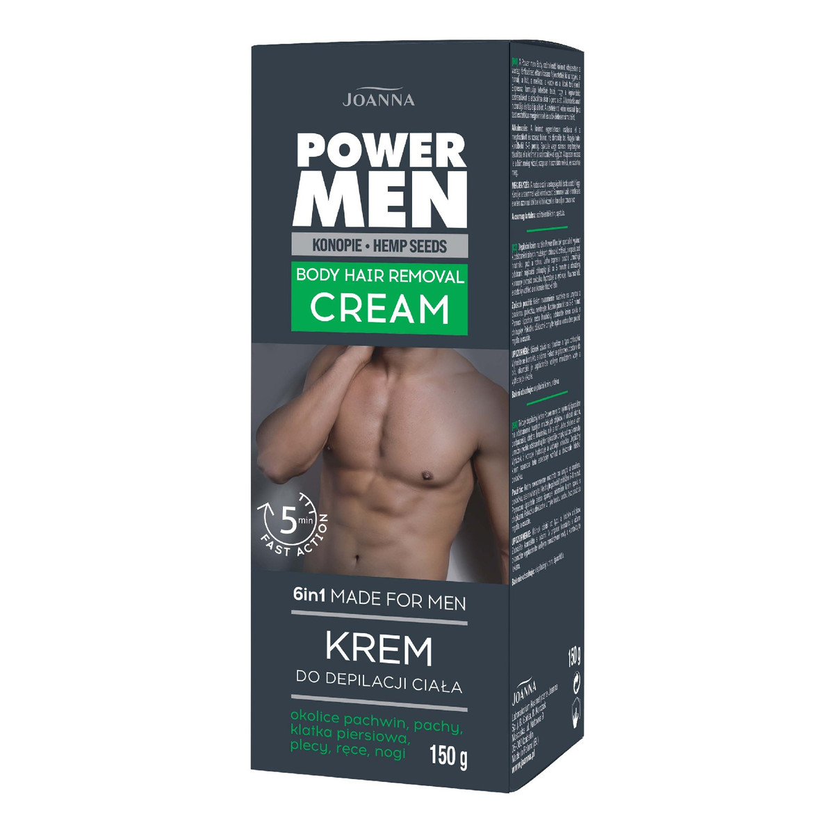 Joanna Power men Krem do depilacji ciała 6in1 150g