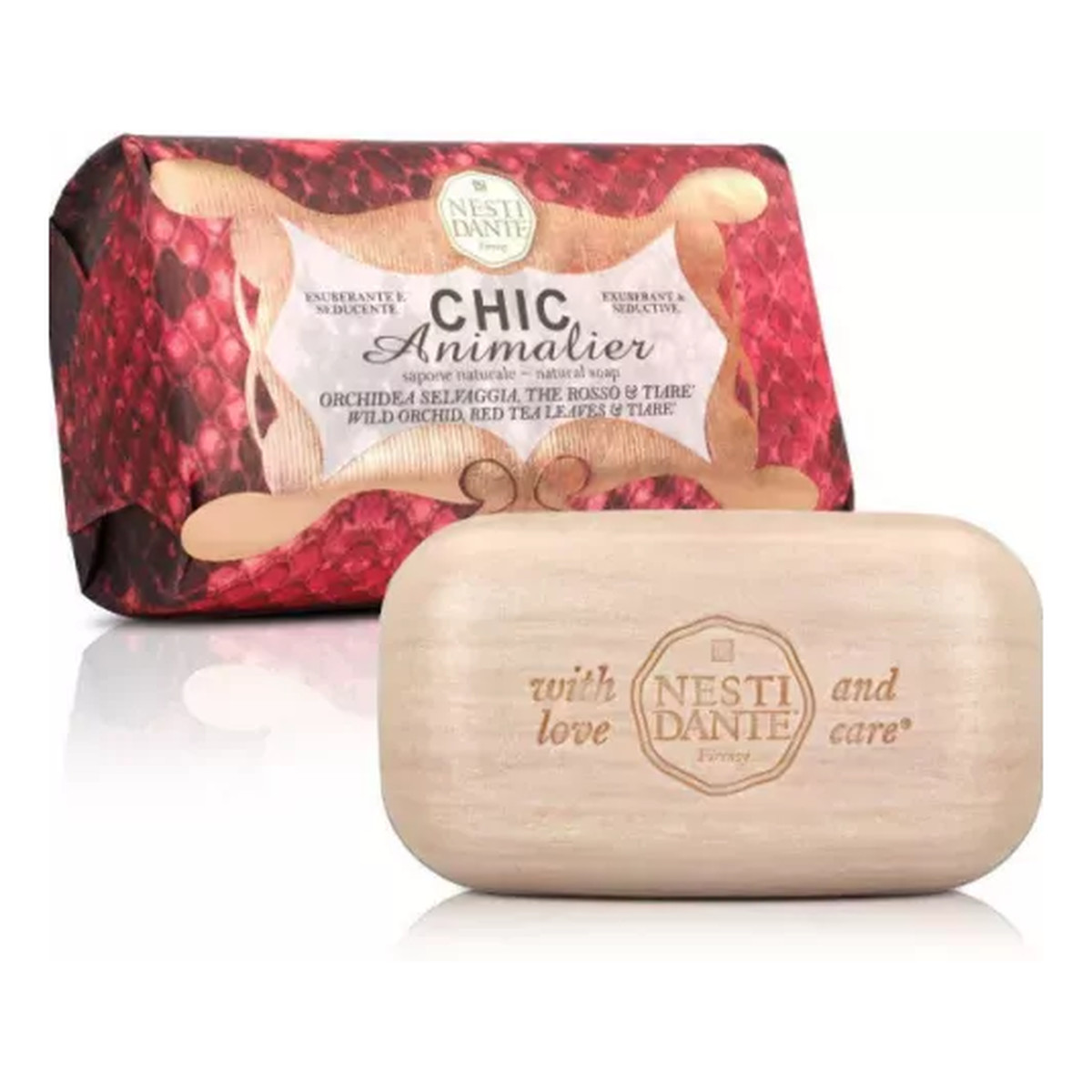 Nesti Dante Chic Animalier Mydło toaletowe czerwony pyton 250g