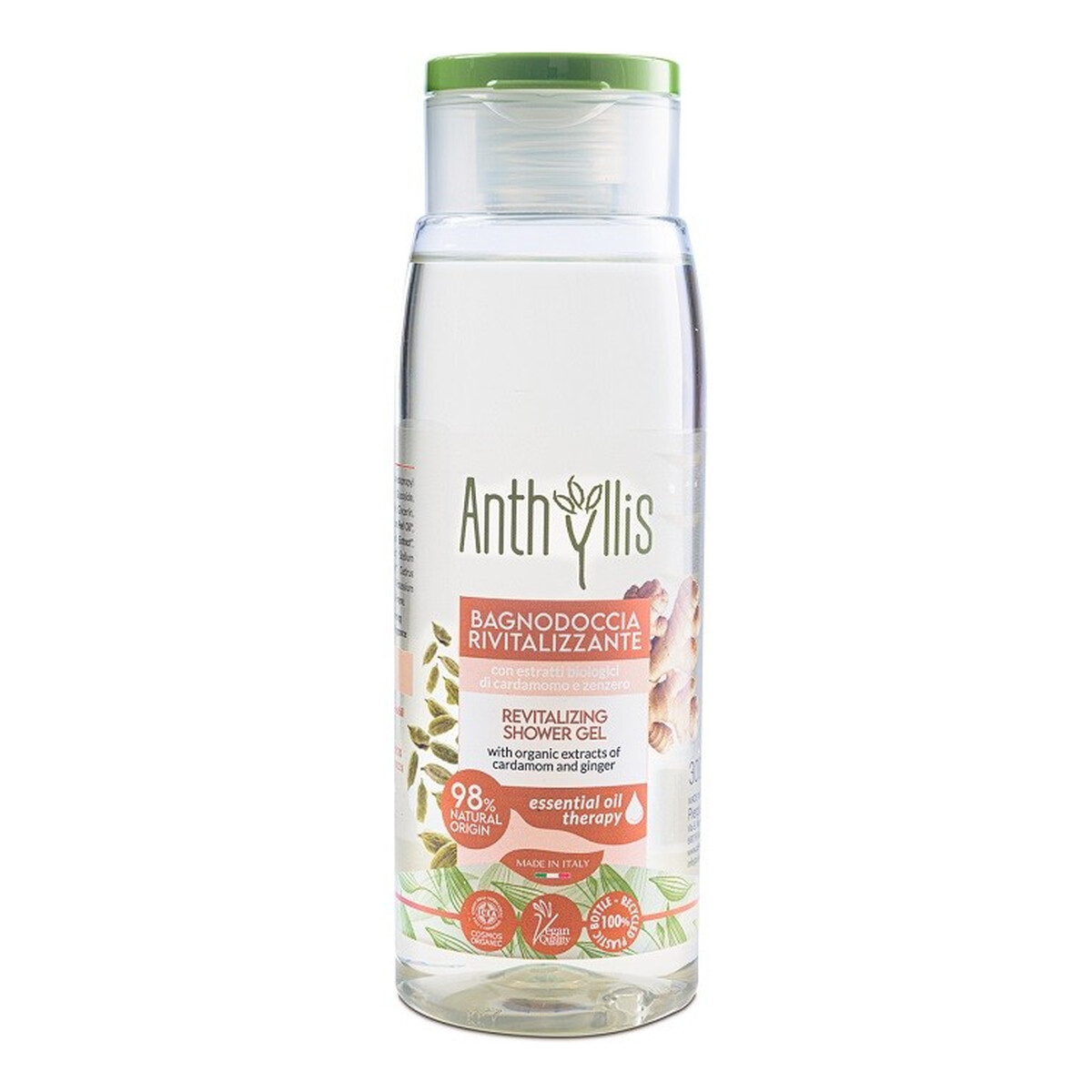 Anthyllis Bio Rewitalizujący żel pod prysznic z ekstraktami z organicznego kardamonu i imbiru 300ml