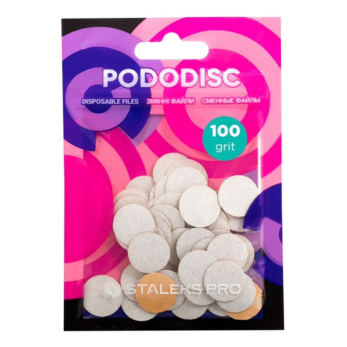 Staleks Pododisc pro expert białe wymienne nakładki s gradacja 100 50szt.
