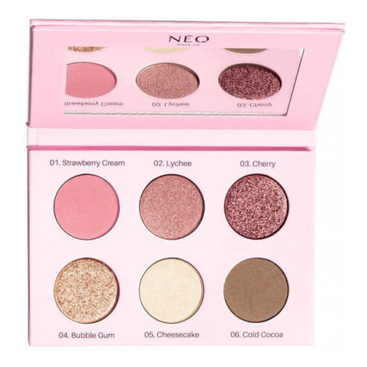Neo Make Up Eyeshadow Palette paleta cieni prasowanych Rose 9g