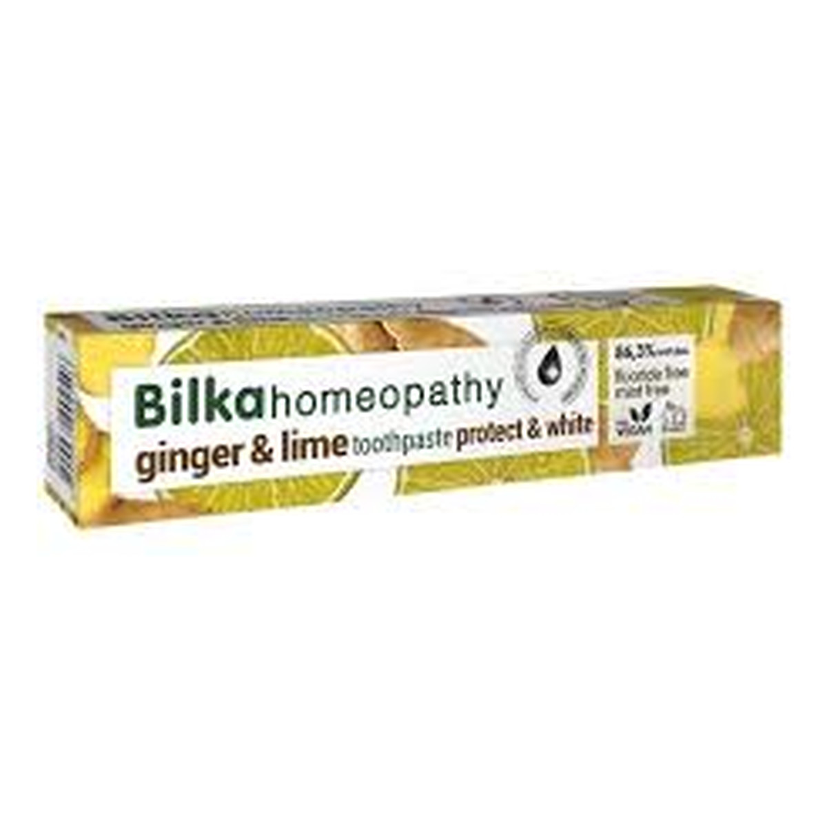 Bilka GINGER & LIME Homeopatyczna Pasta do zębów - ochrona i wybielenie 75ml