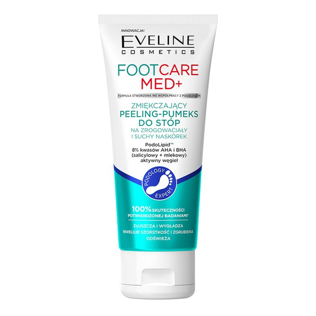 Eveline Foot Care Med+ Zmiękczający peeling-pumeks do stóp na zrogowaciały i suchy naskórek 100ml