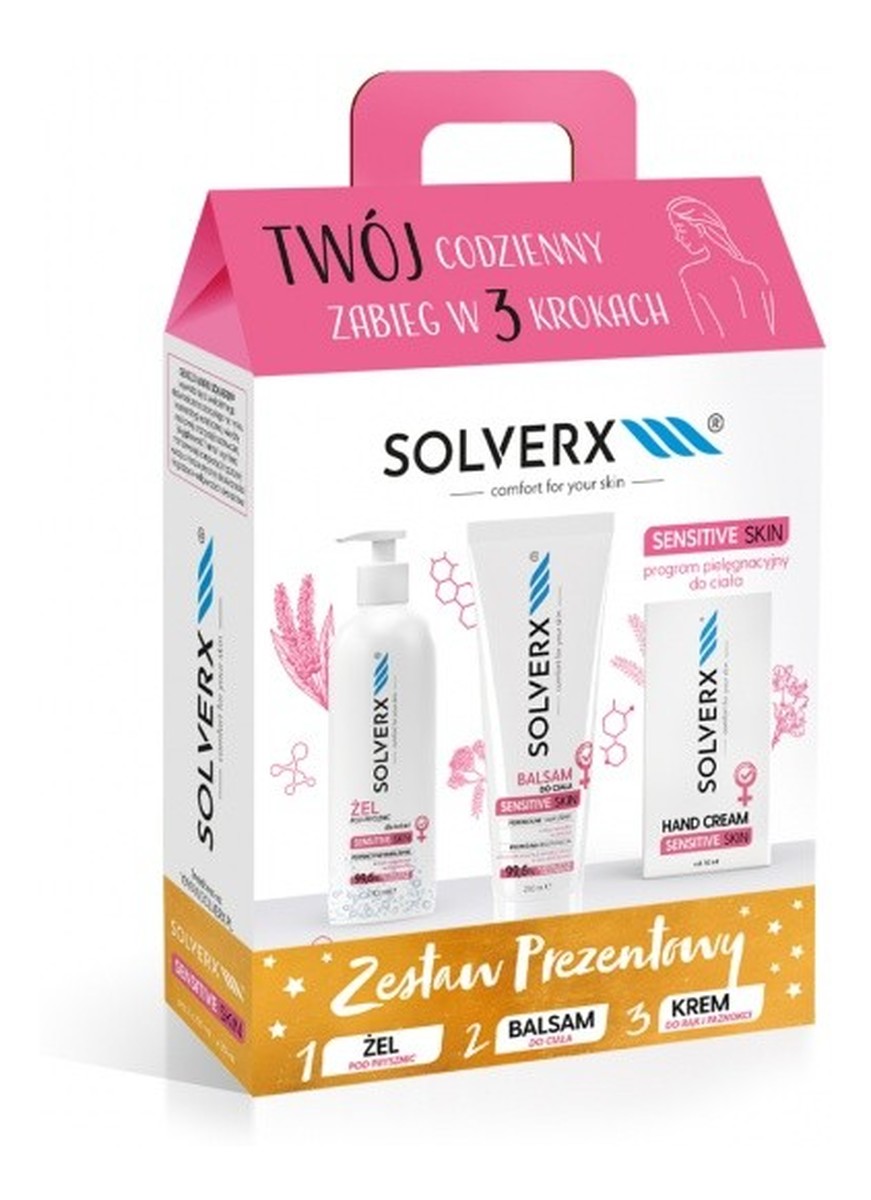 Zestaw prezentowy (balsam do ciała +krem do rąk +żel do mycia ciała )