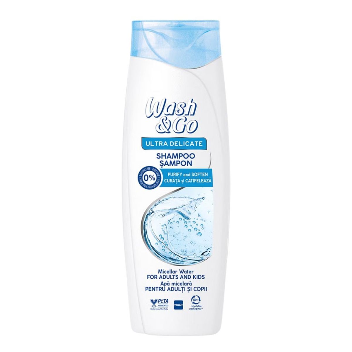 Wash&Go Micellar Water Szampon dla dorosłych i dzieci 360ml