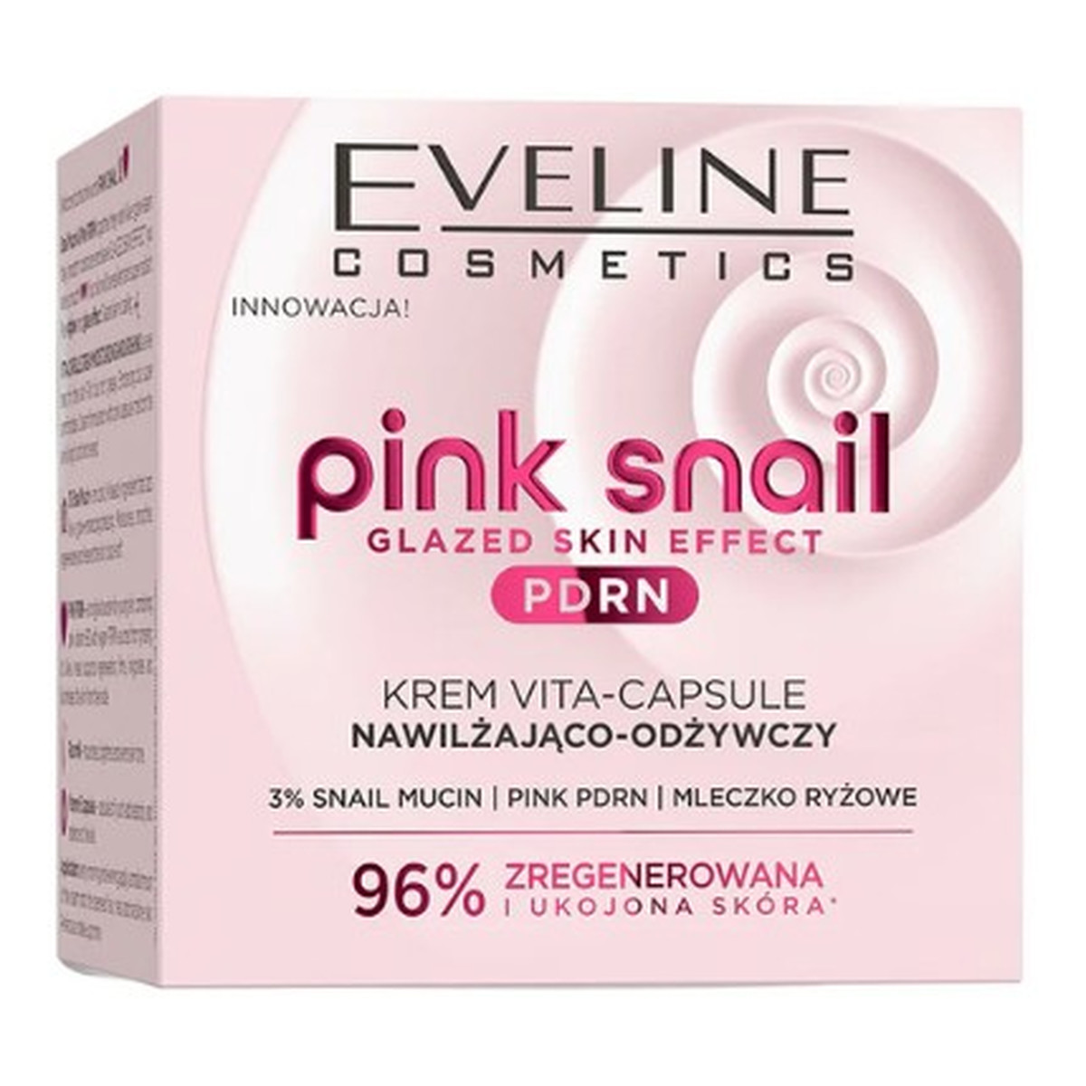 Eveline Pink Snail Glazed Skin Effect Nawilżająco–odżywczy krem do twarzy Dzień/Noc 50ml