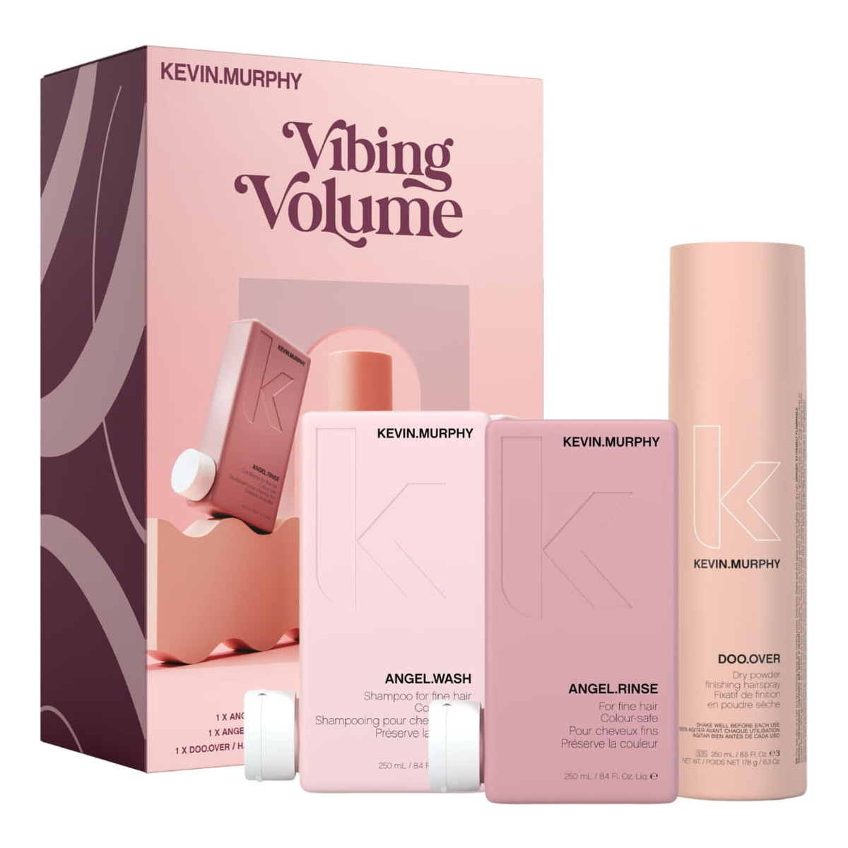 Kevin Murphy Vibing Volume Szampon 250ml + odżywka 250ml + pudrowy lakier do włosów 250ml