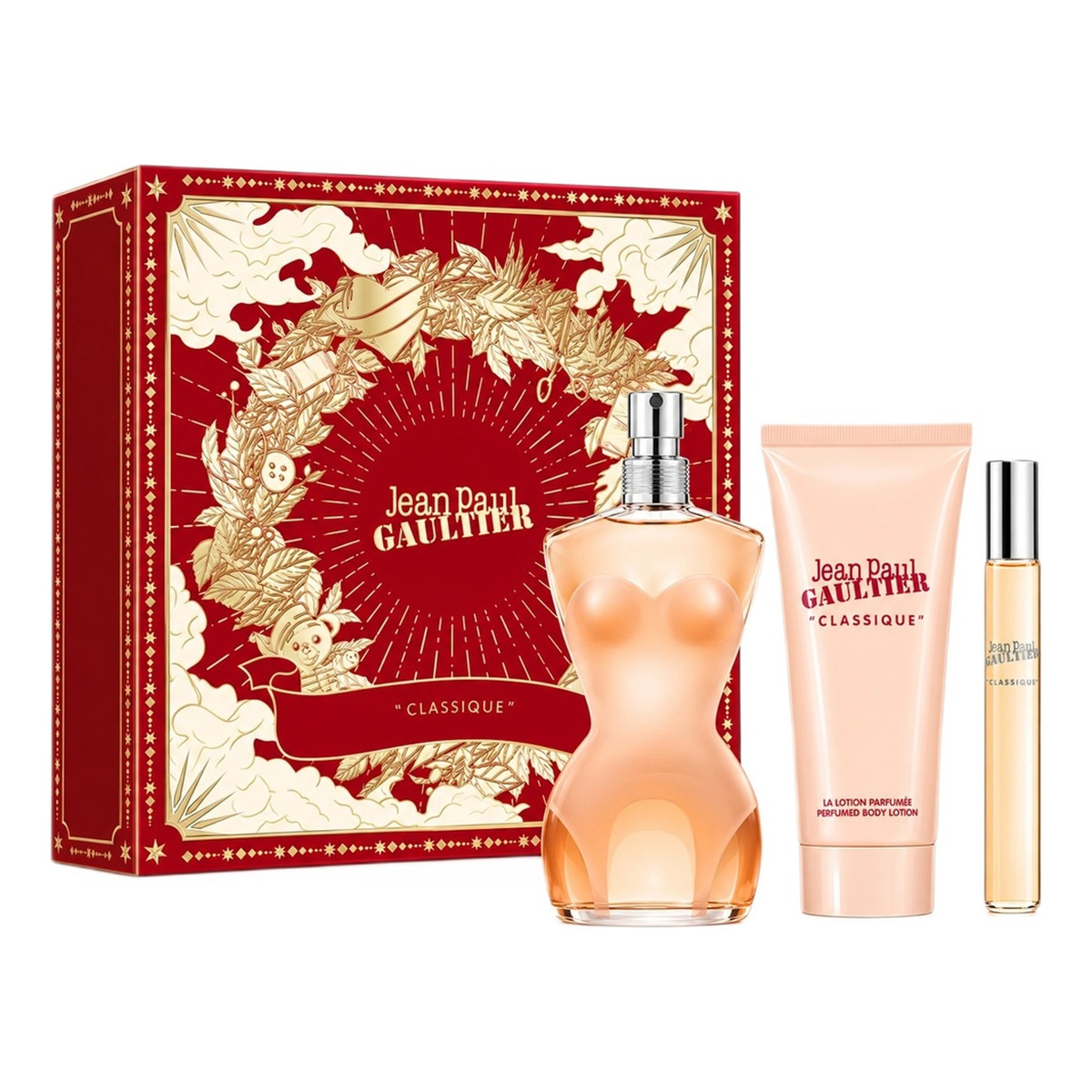 Jean Paul Gaultier Classique zestaw woda toaletowa spray 100ml + woda toaletowa spray 10ml + balsam do ciała 75ml