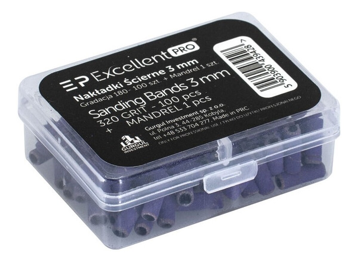 Sanding bands jednorazowe opaski ścierne o gradacji 320 z nośnikiem o średnicy 3mm 100szt