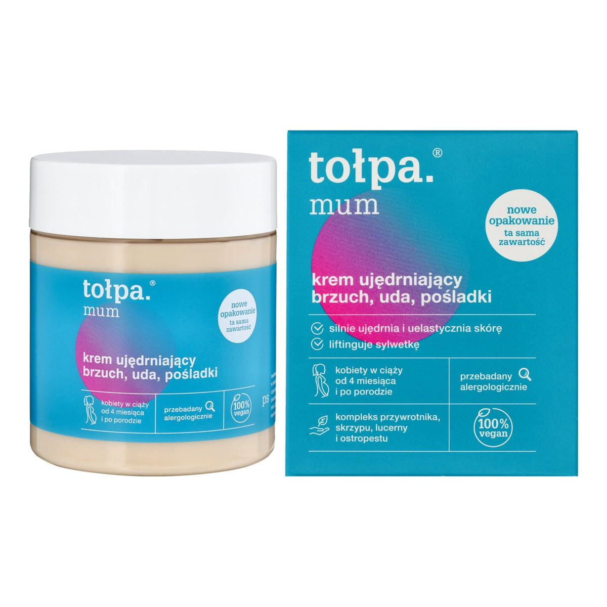 Tołpa mum krem ujędrniający brzuch uda pośladki 250ml