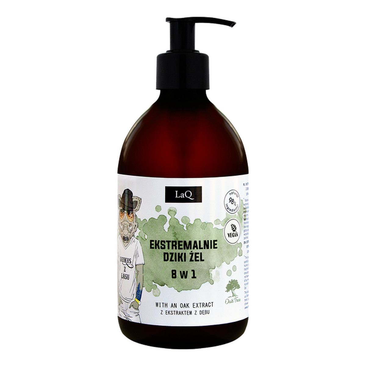 Laq Żel pod prysznic dla mężczyzn 8w1 Dzikus z lasu 500ml