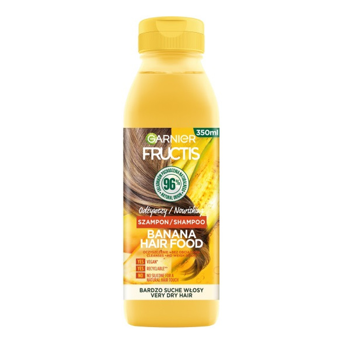 Garnier Fructis banana hair food odżywczy szampon do włosów bardzo suchych 350ml
