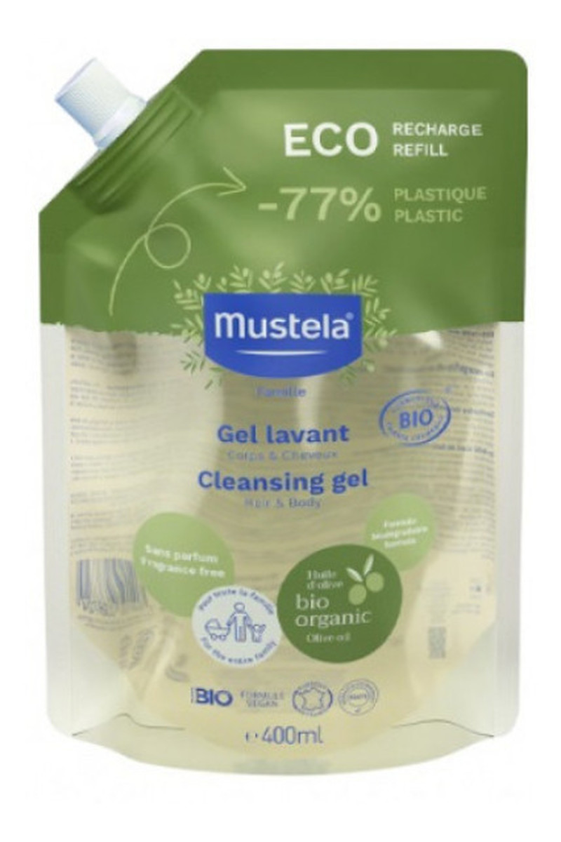 Bebe Bio Gel organiczny żel oczyszczający refill