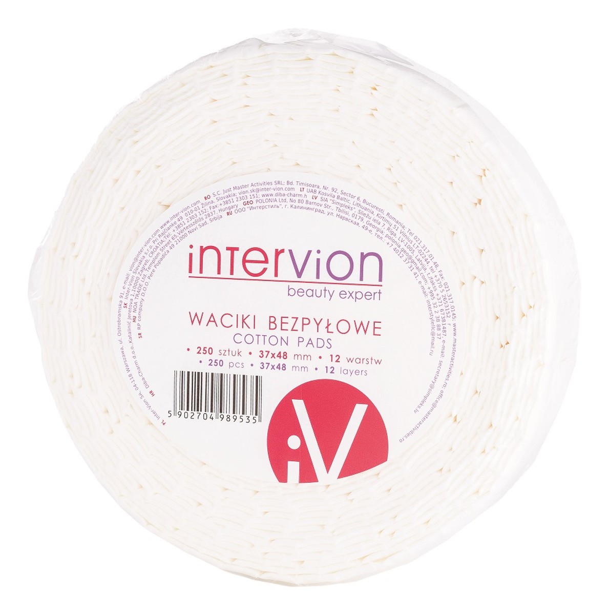 COTTON PADS - Waciki bezpyłowe - 250 sztuk