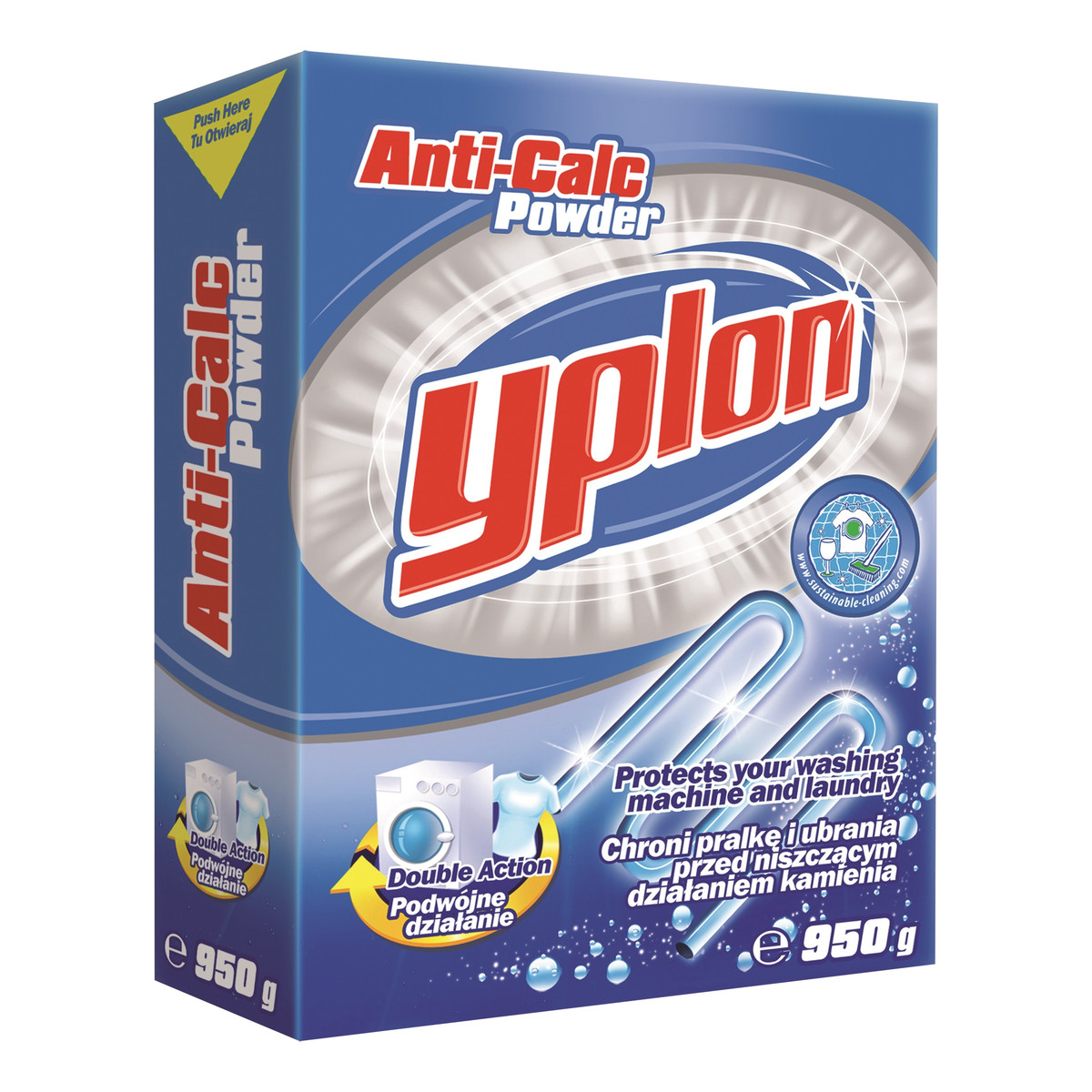Yplon Anti-Calc Proszek do pralki przed kamieniem 950g