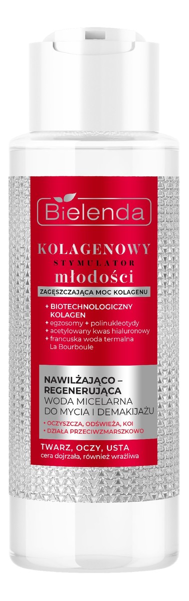 nawilżająco-regenerująca Woda micelarna do mycia i demakijażu twarzy