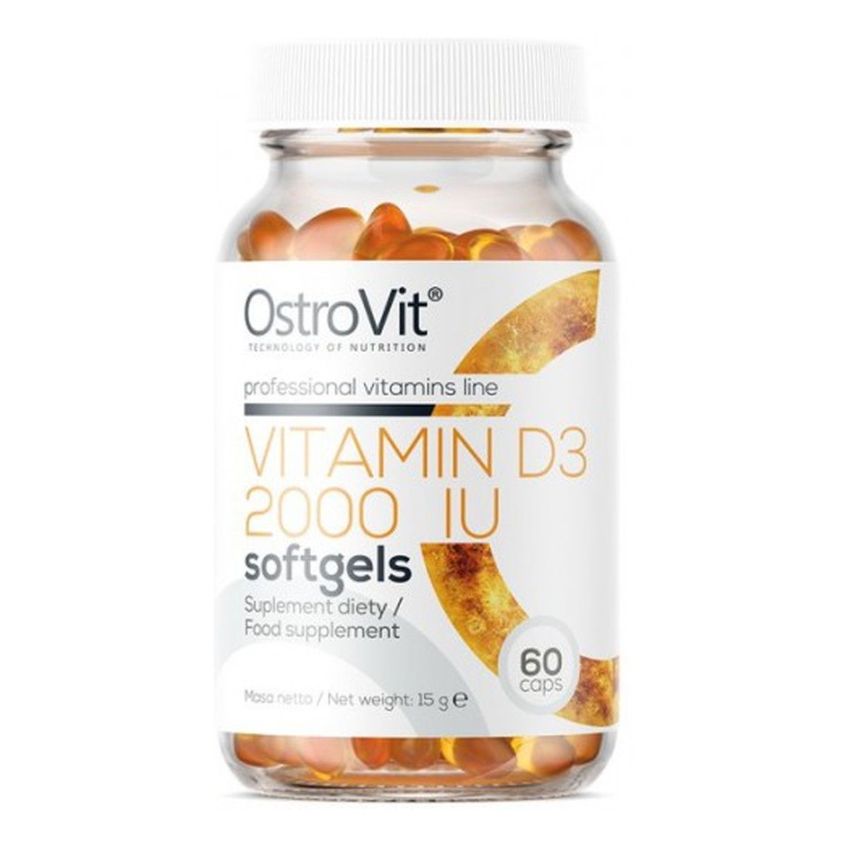 OstroVit Witamina D3 2000 IU softgels - 60 caps