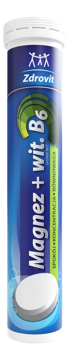 Magnez + witamina b6 suplement diety 24 tabletki musujące