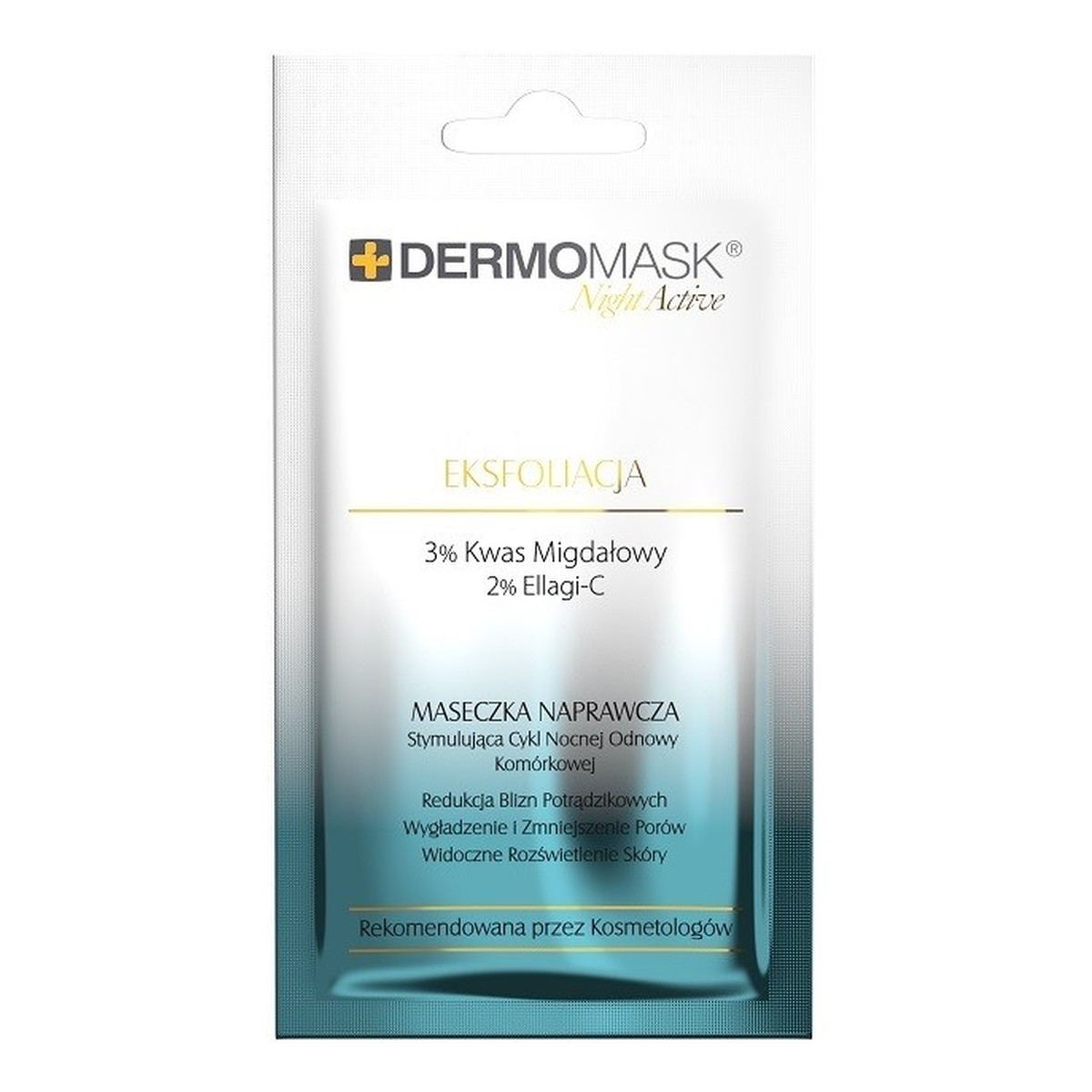 Lbiotica / Biovax Dermomask Night Active Maseczka naprawcza na twarz - Eksfoliacja 12ml