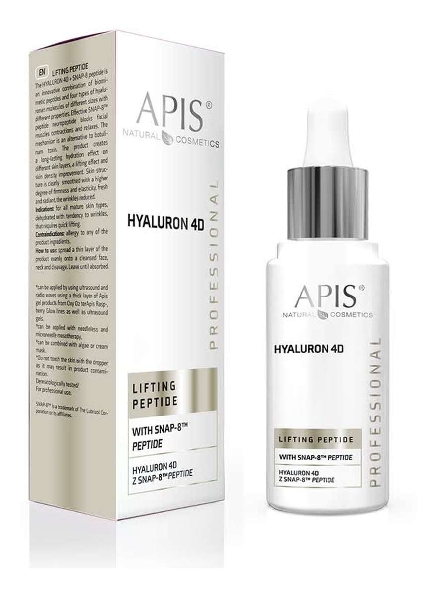 Rewolucja w nawilżaniu serum do twarzy hyaluron 4d z snap-8 peptide