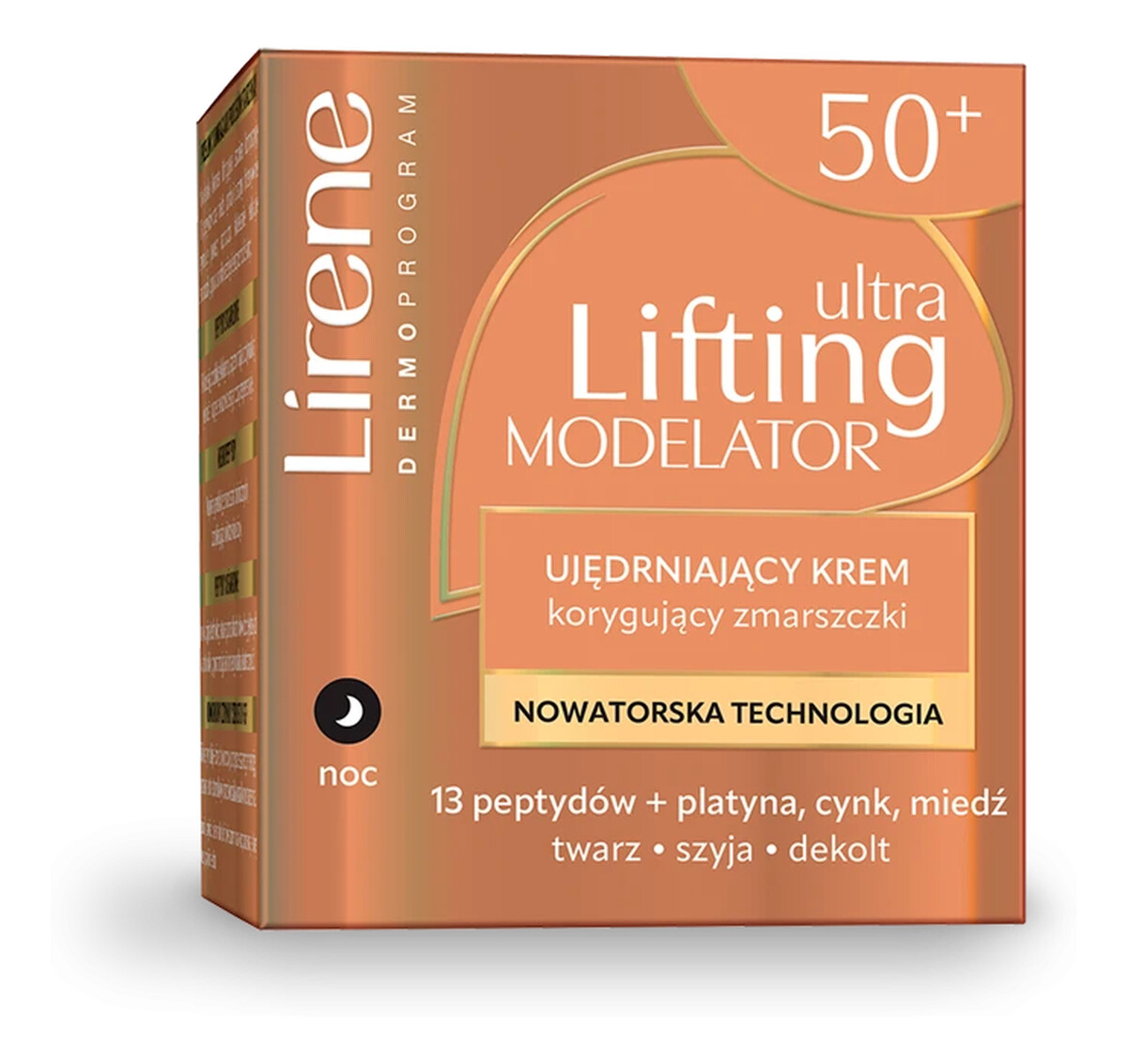 Ujędrniający krem korygujący zmarszczki 50+ na noc