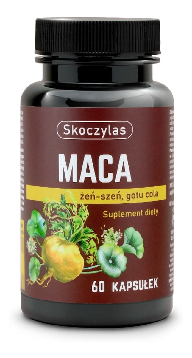 Maca Żeń-szeń Gotu Cola suplement diety 60 kapsułek
