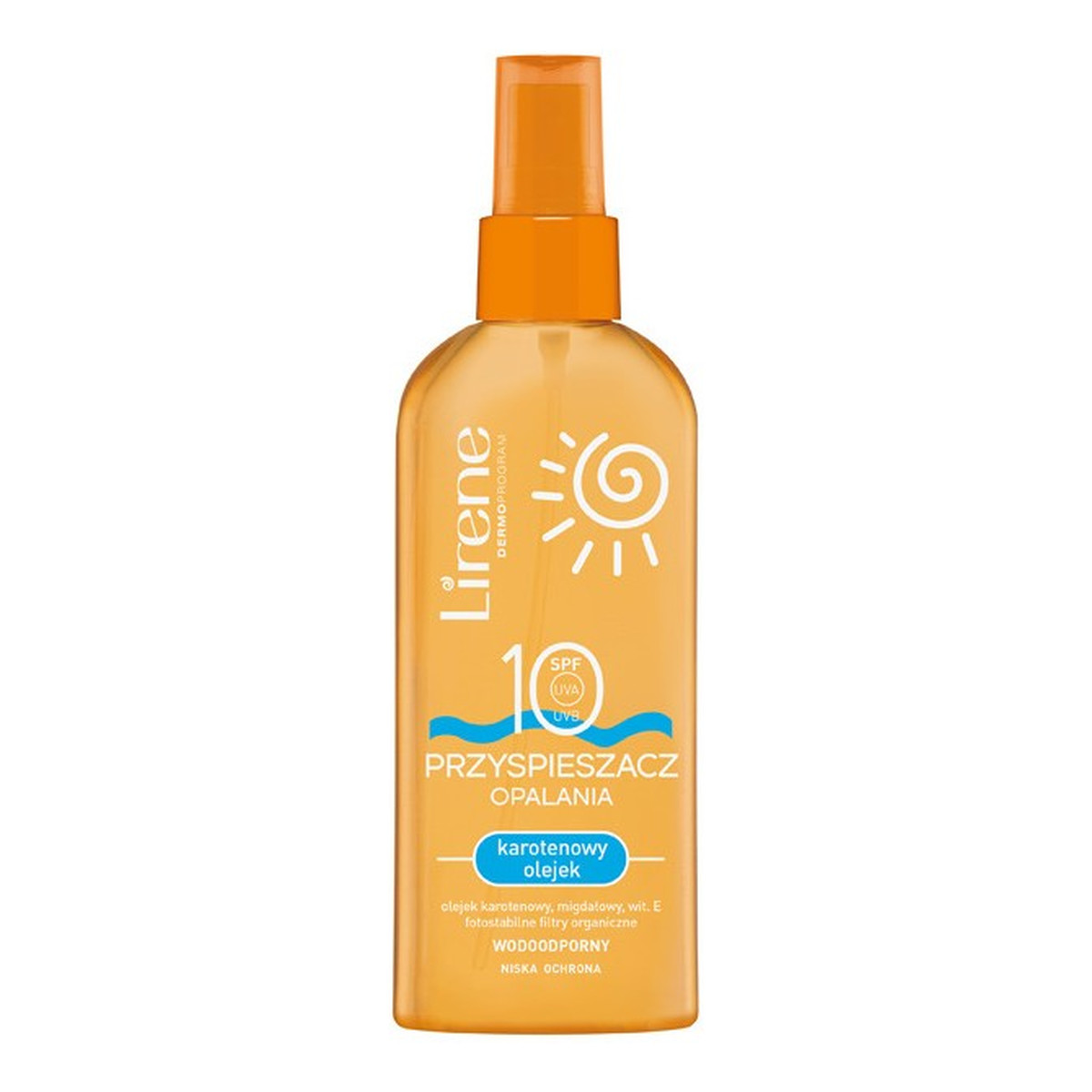 Lirene Przyspieszacz opalania karotenowy olejek spray SPF 10 150ml
