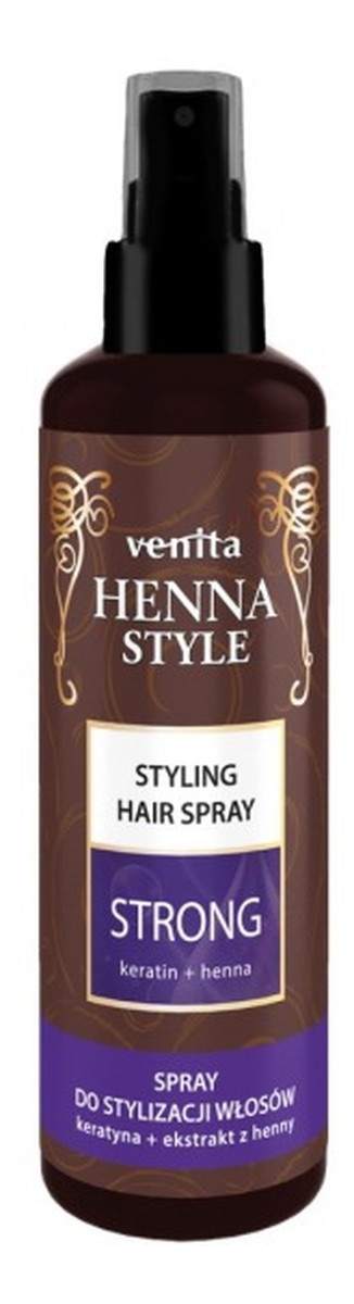 Spray do stylizacji włosów Strong Keratin+Henna