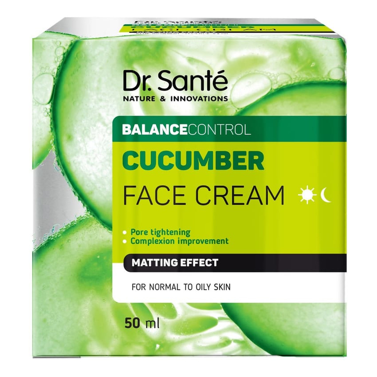 Dr. Sante Balance Control Krem Matujący Do Skóry Normalnej i Przetłuszczajacej Się Ogórek 50ml