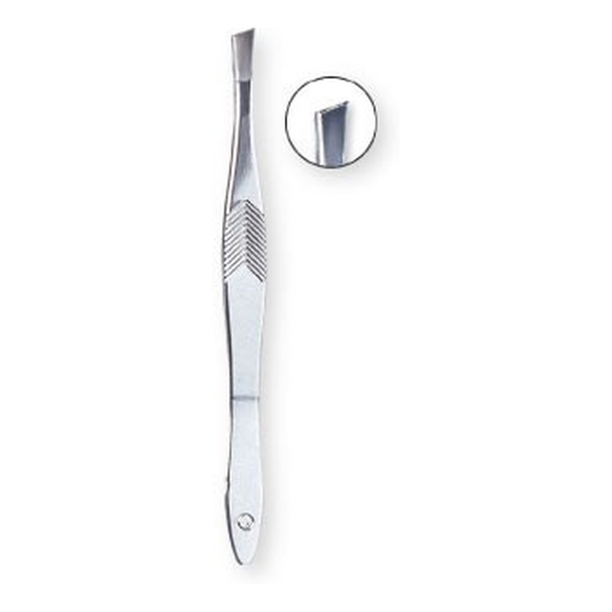 Top Choice Pęseta prosta srebrna 7316