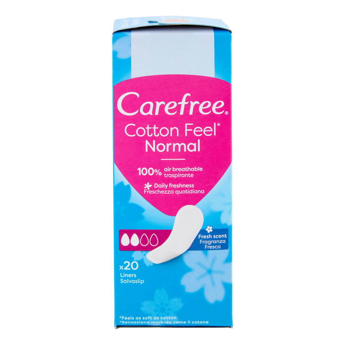 Carefree Wkładki higieniczne cotton free normal fresh