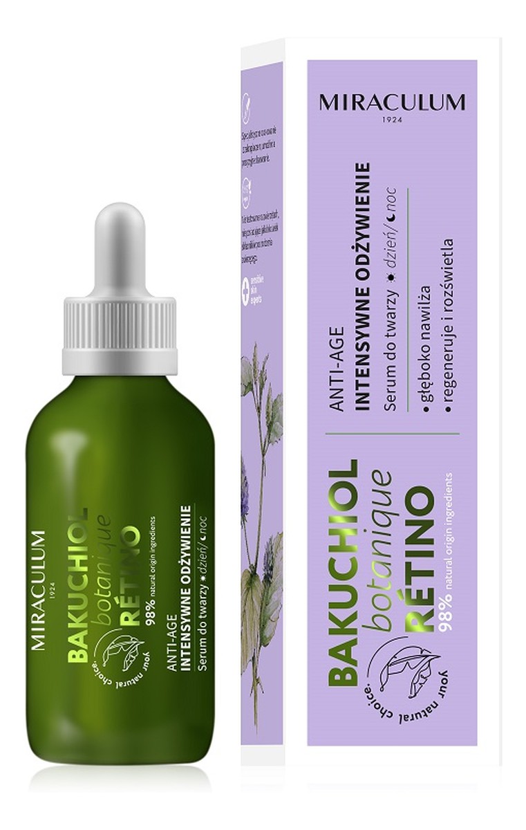 Bakuchiol anti-age intensywnie odżywiające serum do twarzy