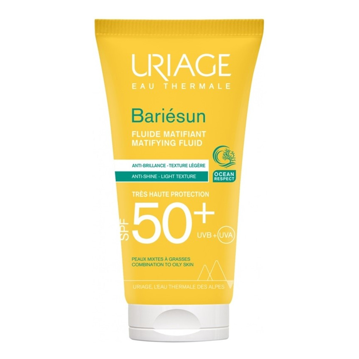 Uriage Bariesun mat fluid matujący fluid nawilżający spf50+ 50ml