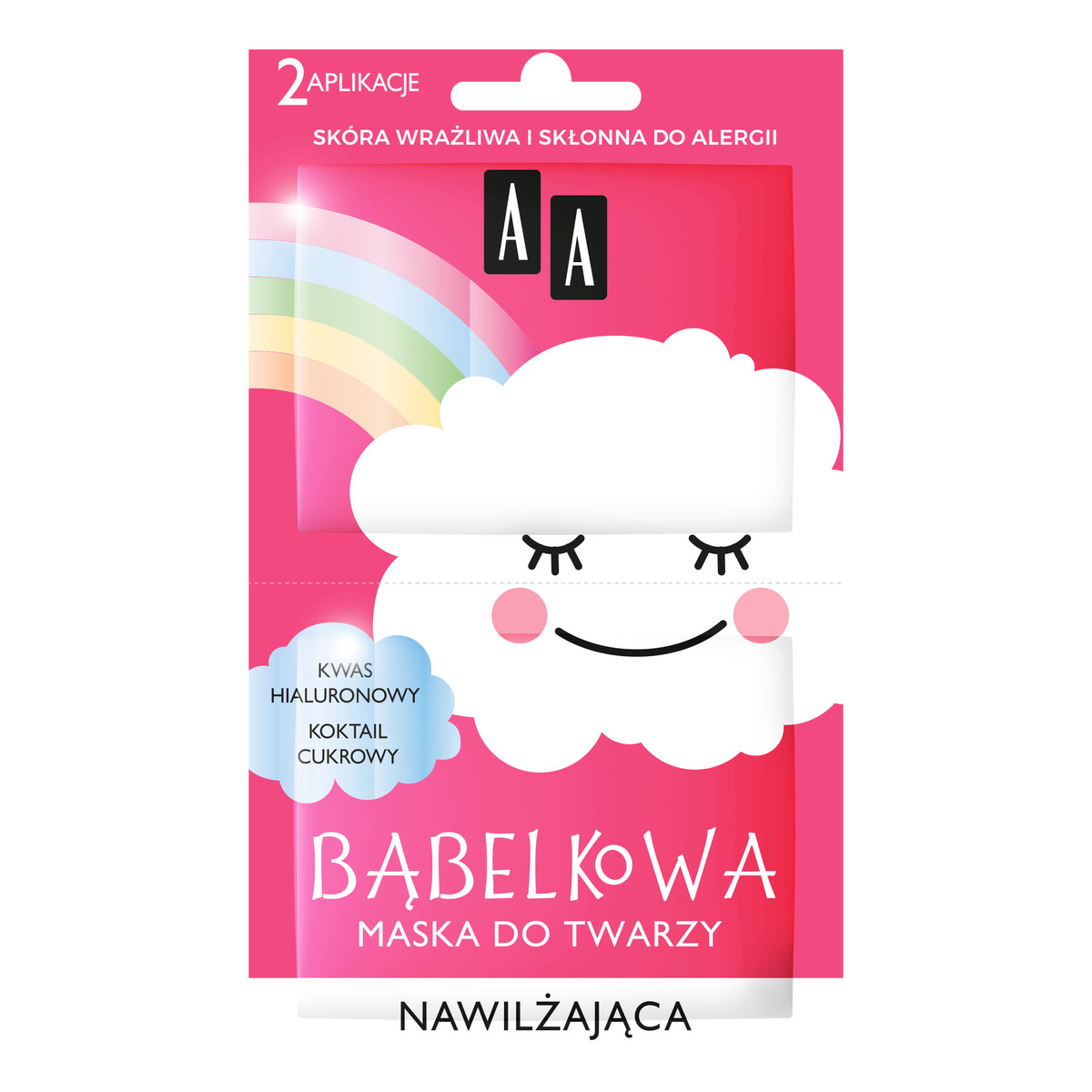 AA Bąbelkowa MASECZKA do twarzy NAWILŻAJĄCA 8ml